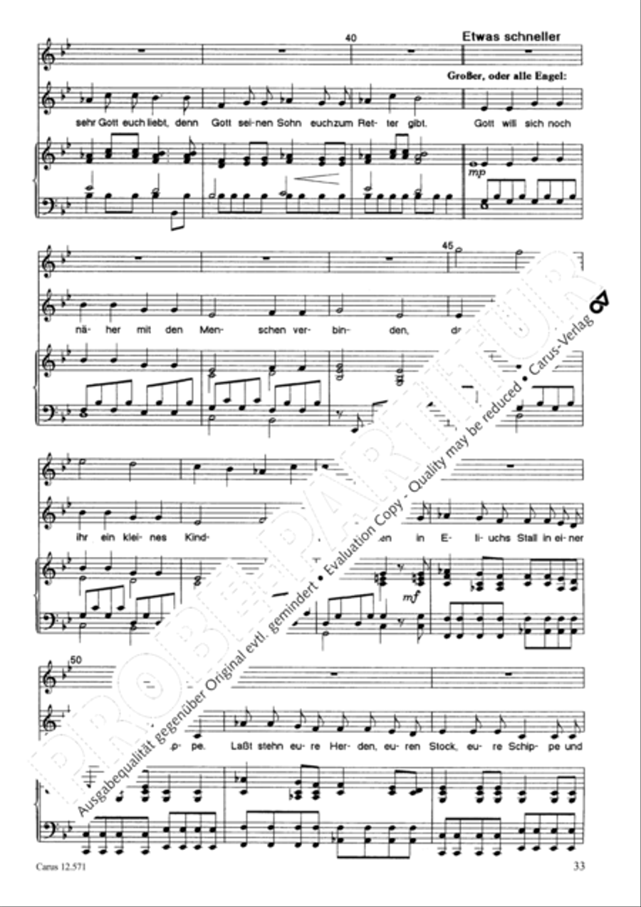 O je, Bethlehem Unison Choir scores gallery preview page 34