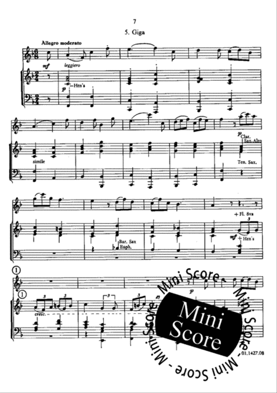 Concerto for Oboe and Band Concert Band scores gallery preview page 11