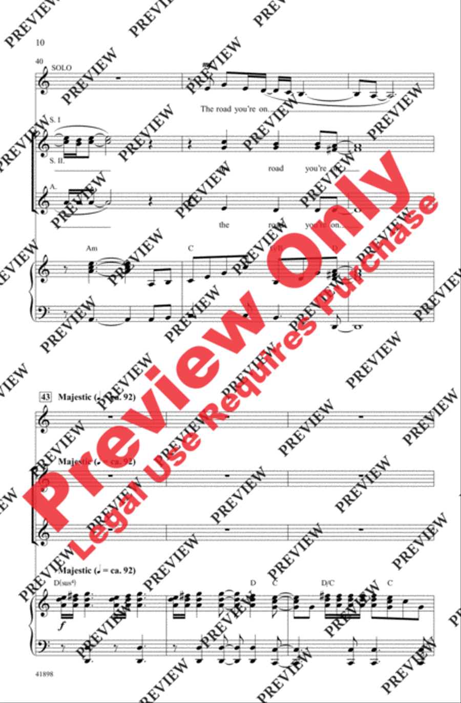 Stairway to Heaven Women's Choir scores gallery preview page 9