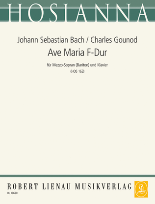 Book cover for Ave Maria F major