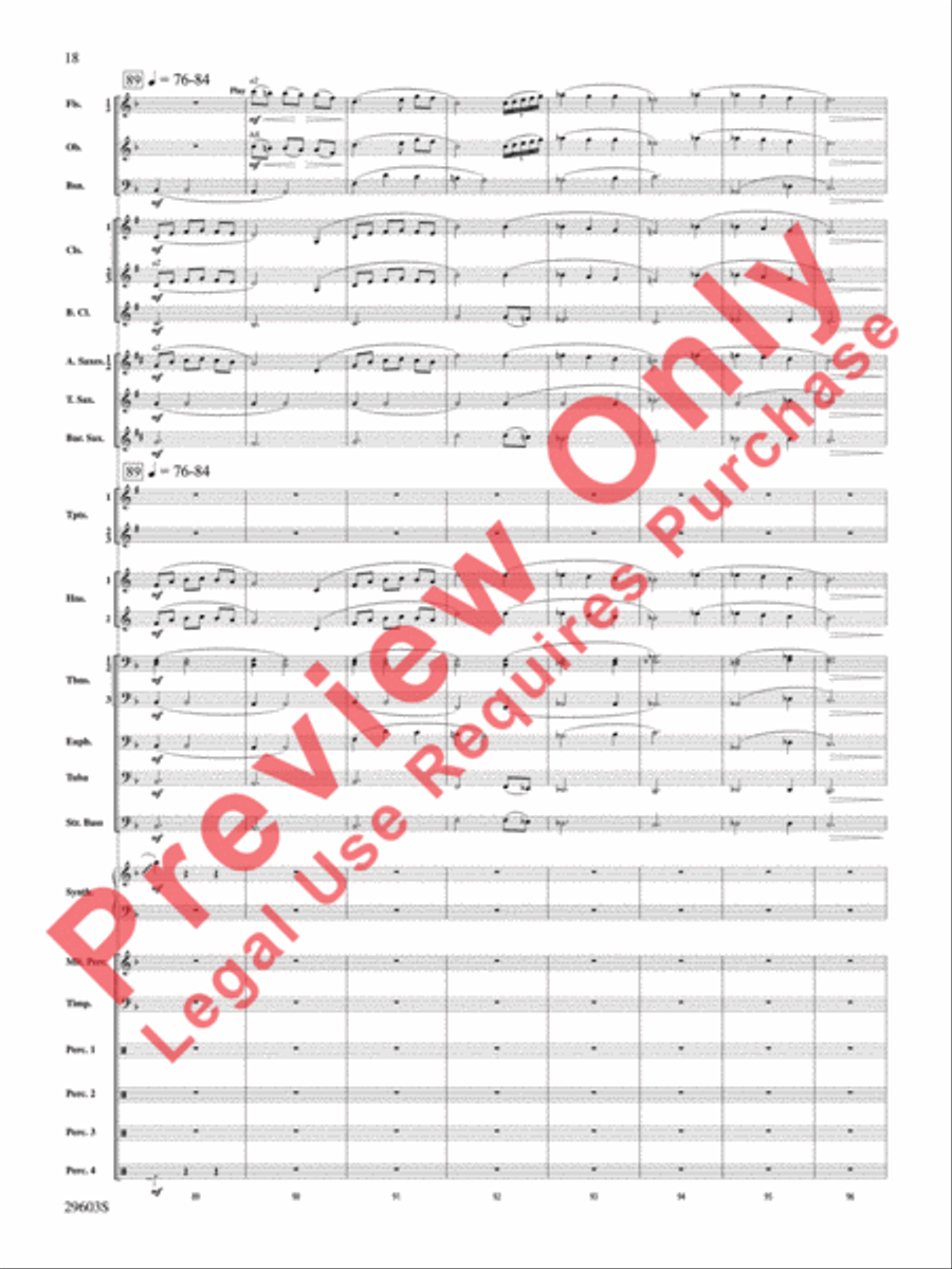 Dillon's Flight Concert Band scores gallery preview page 19
