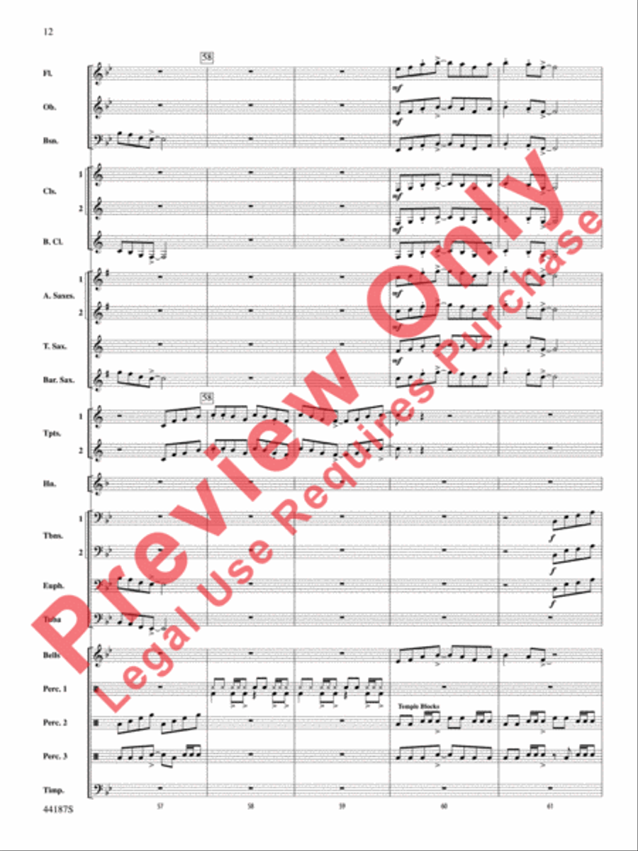 Zeeland Zeeland Concert Band scores gallery preview page 13