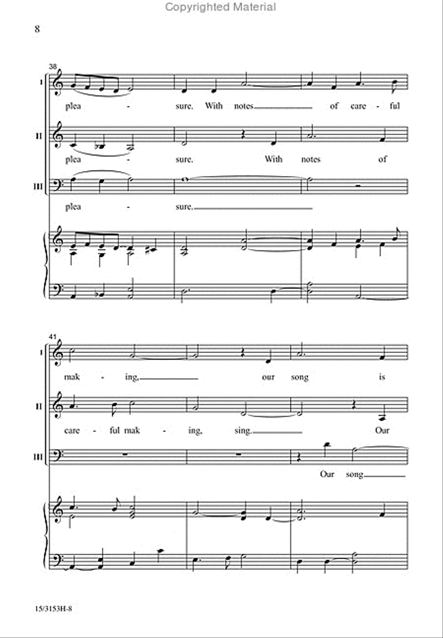 Sing Gladly Sing Gladly 3-Part scores gallery preview page 8