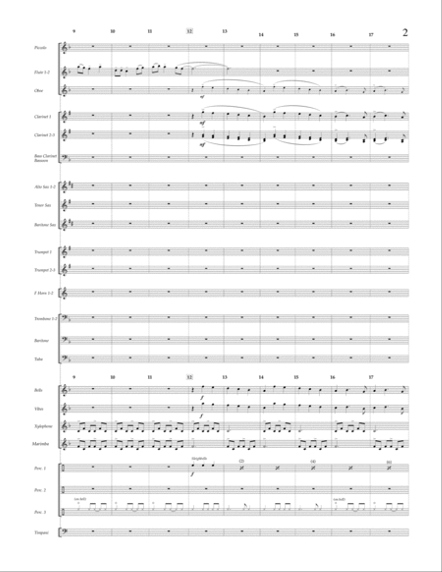 The Holly and the Ivy - Conductor Score (Full Score) Concert Band scores gallery preview page 2