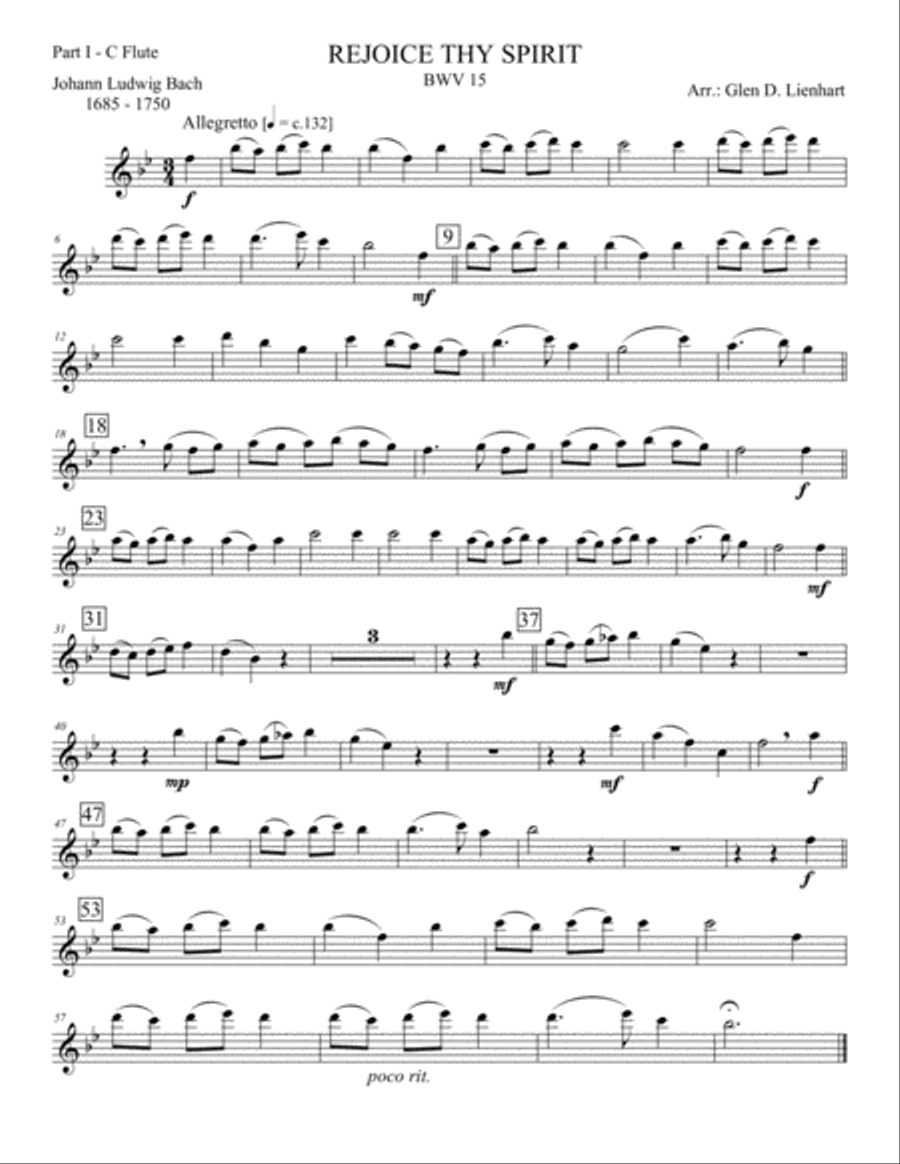 Rejoice Thy Spirit (Clarinets) Woodwind Quartet scores gallery preview page 5