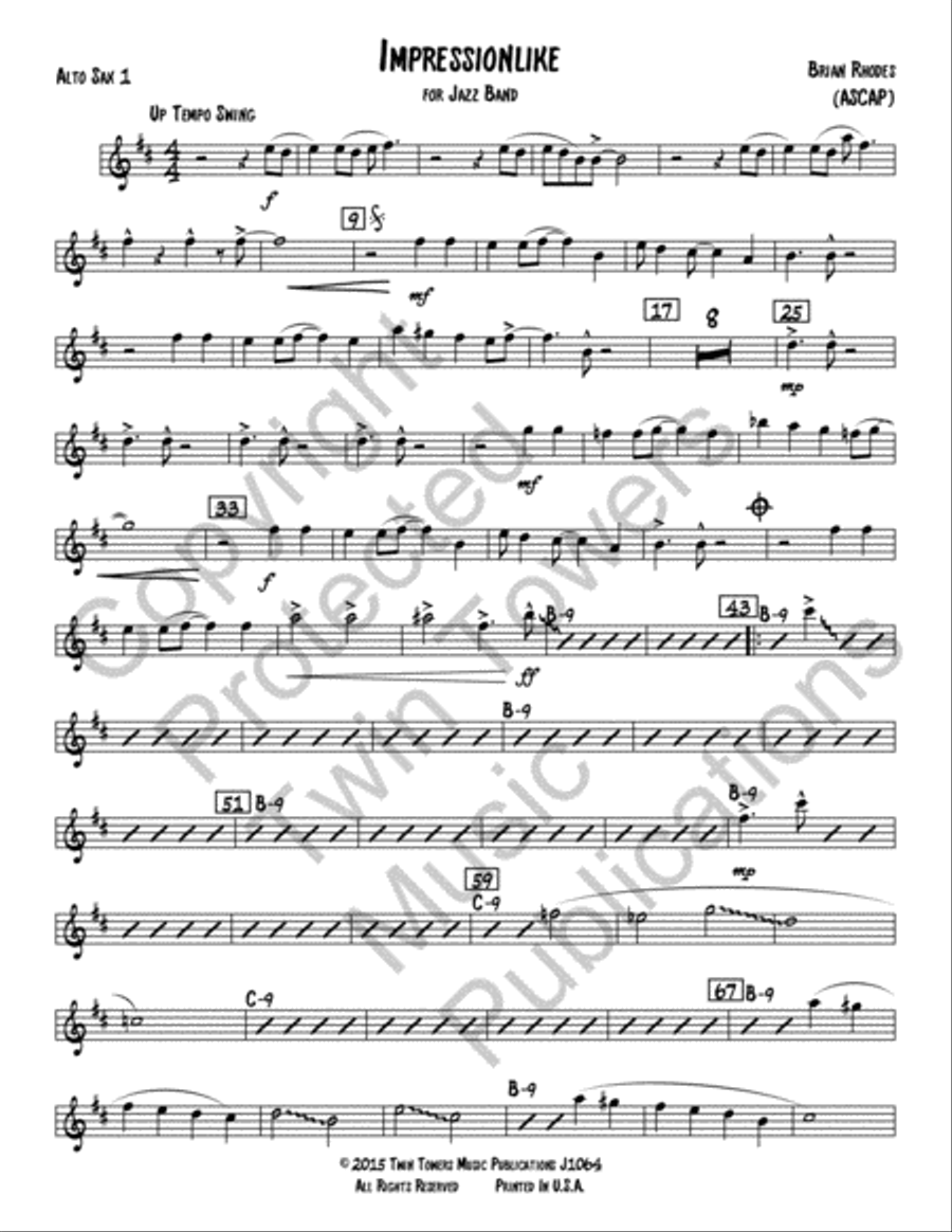 Impressionlike Impressionlike Jazz Ensemble scores gallery preview page 22