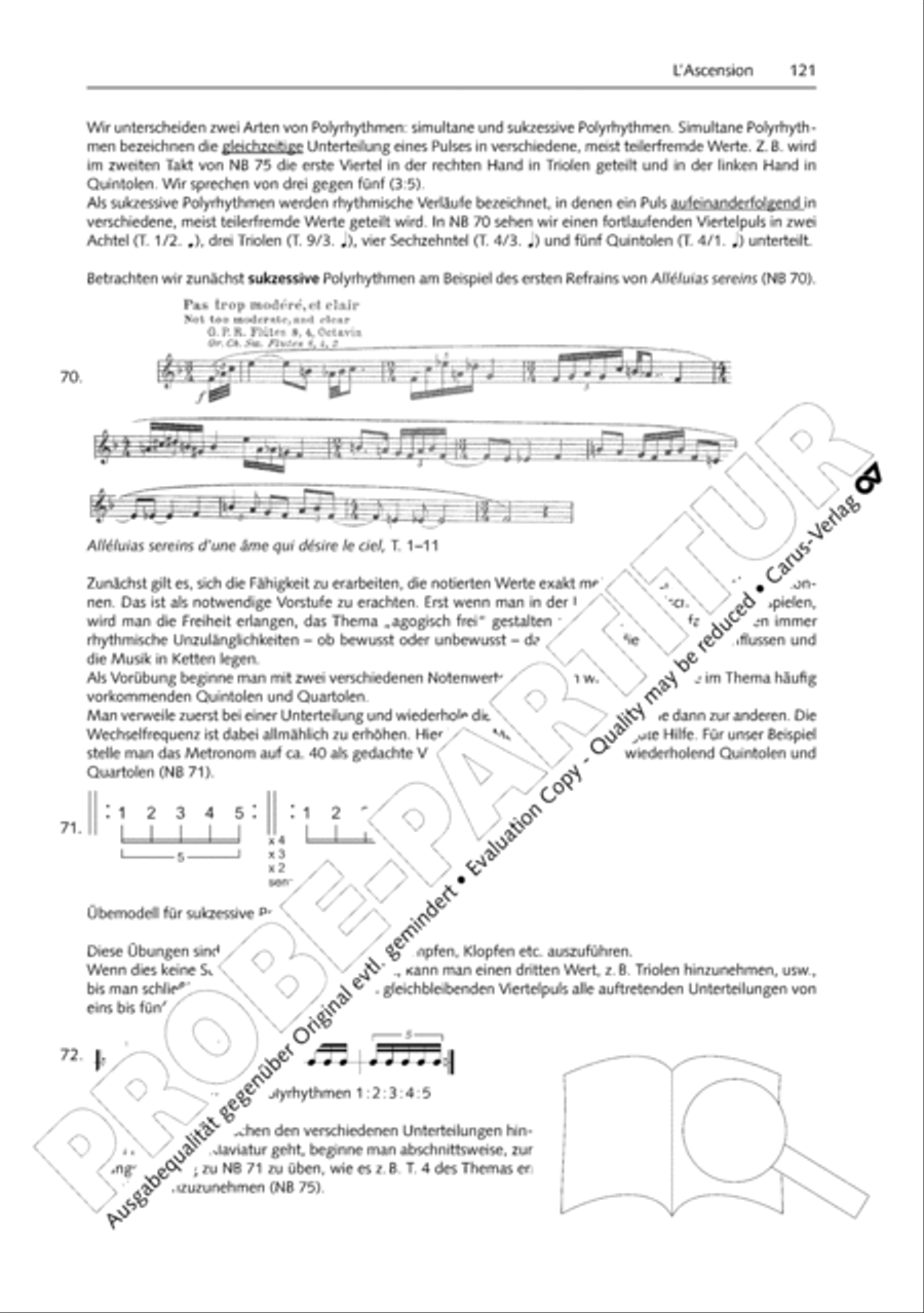 Orgelschule zur historischen Auffuhrungspraxis Organ Solo scores gallery preview page 122