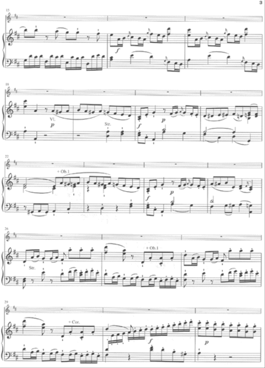 Violin Concerto No. 4 in D Major K218 Violin Solo scores gallery preview page 3