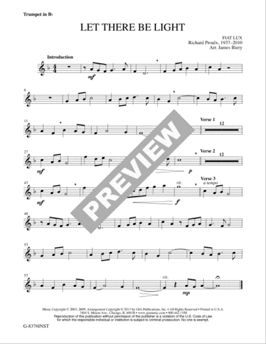 Let There Be Light - Instrument edition Flute scores gallery preview page 4