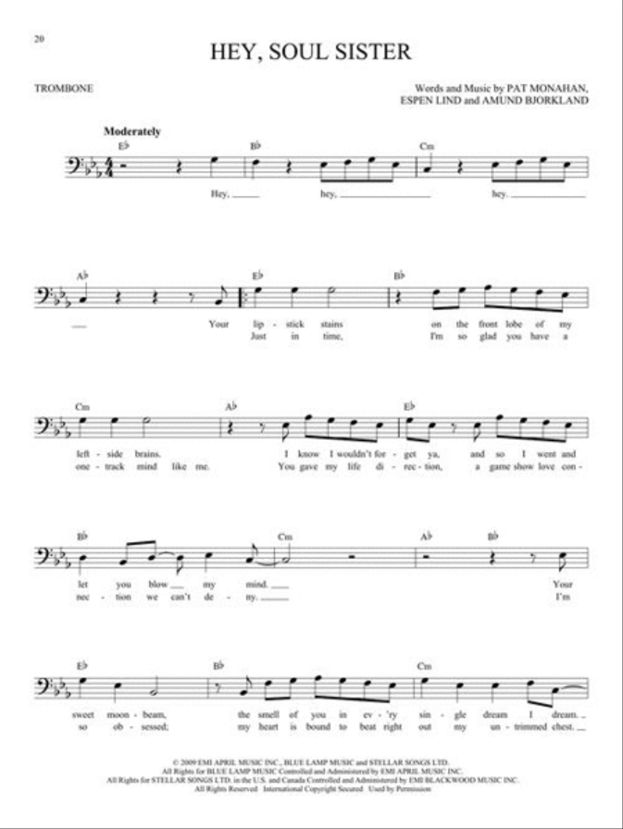 Easy Pop Melodies Easy Pop Melodies Trombone Solo scores gallery preview page 5