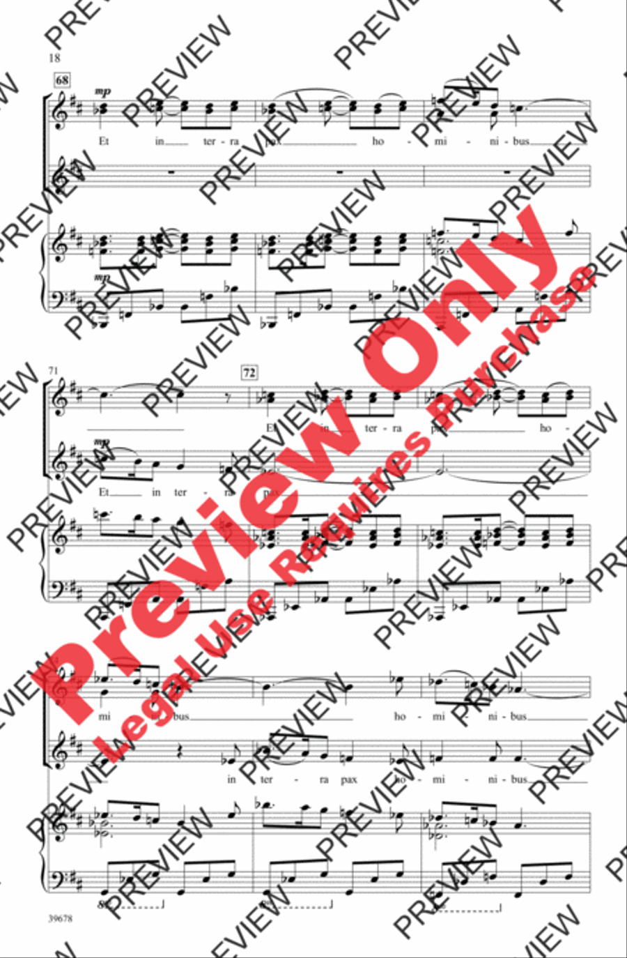Missa Festiva Women's Choir scores gallery preview page 19