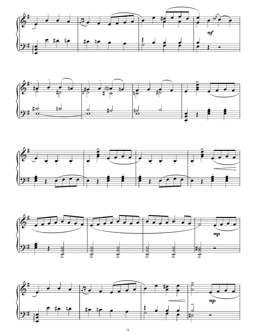 Tambourin Tambourin Piano Solo scores gallery preview page 2