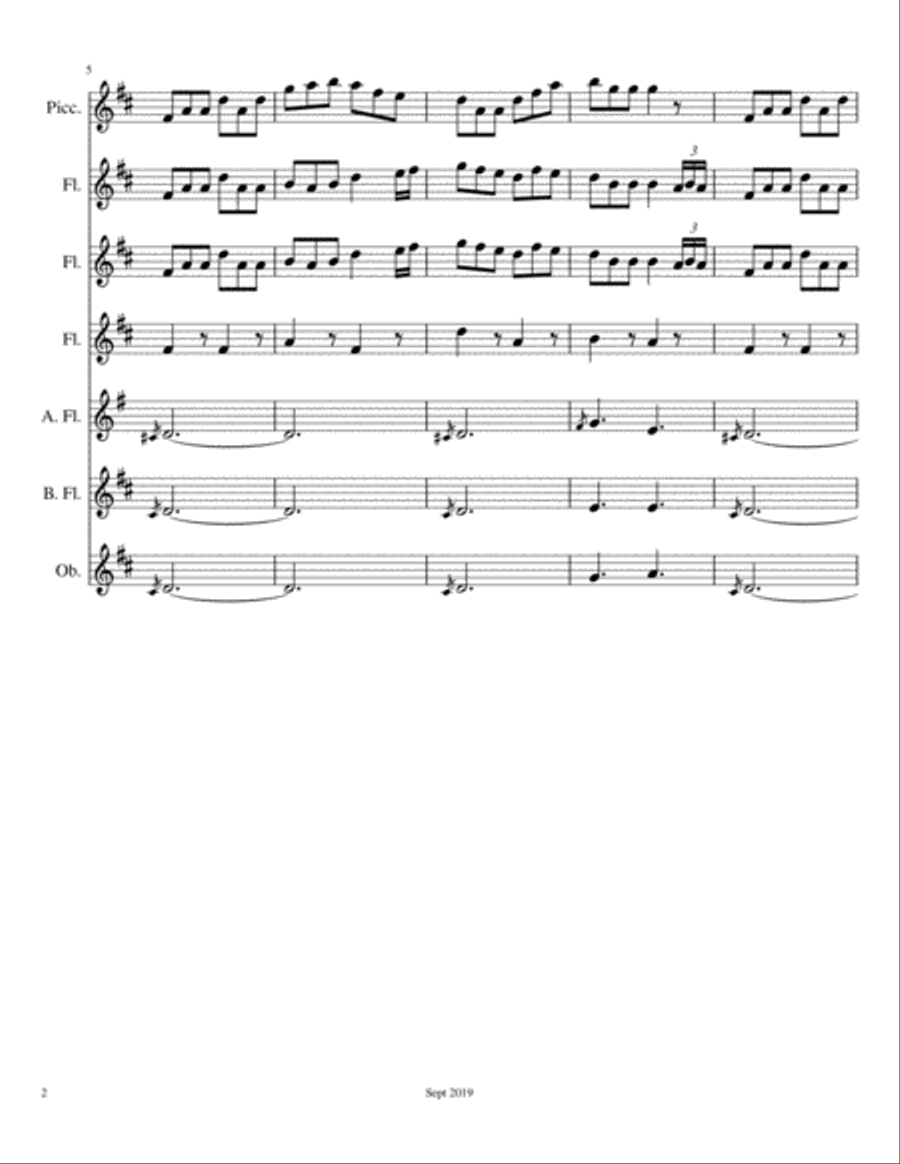 Connaught Man's Ramble Connaught Man's Ramble Woodwind Ensemble scores gallery preview page 2