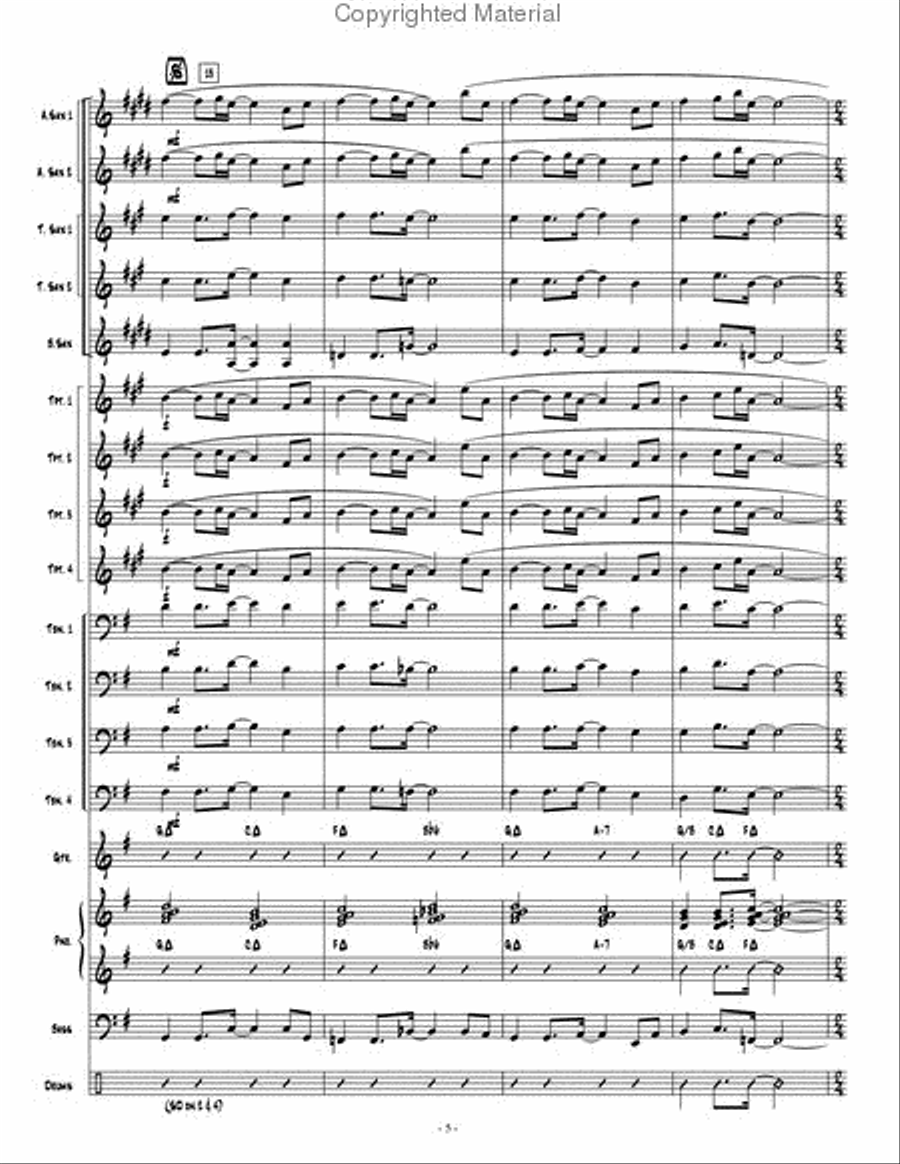Going Home Jazz Ensemble scores gallery preview page 6