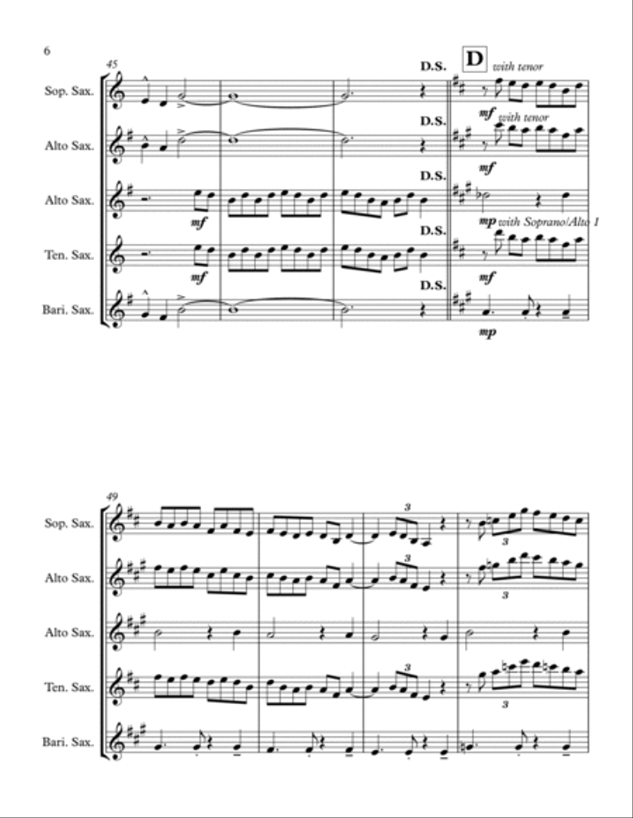 Africa Woodwind Quartet scores gallery preview page 6