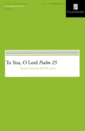 Book cover for To You, O Lord
