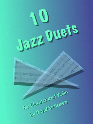 Book cover for 10 Jazz Duets for Clarinet and Violin