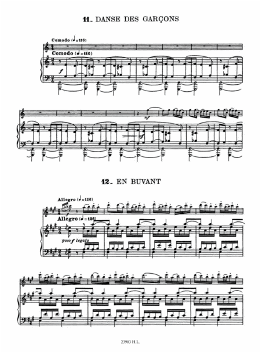 Danses Roumaines De Transylvanie (12) Flute Solo scores gallery preview page 7