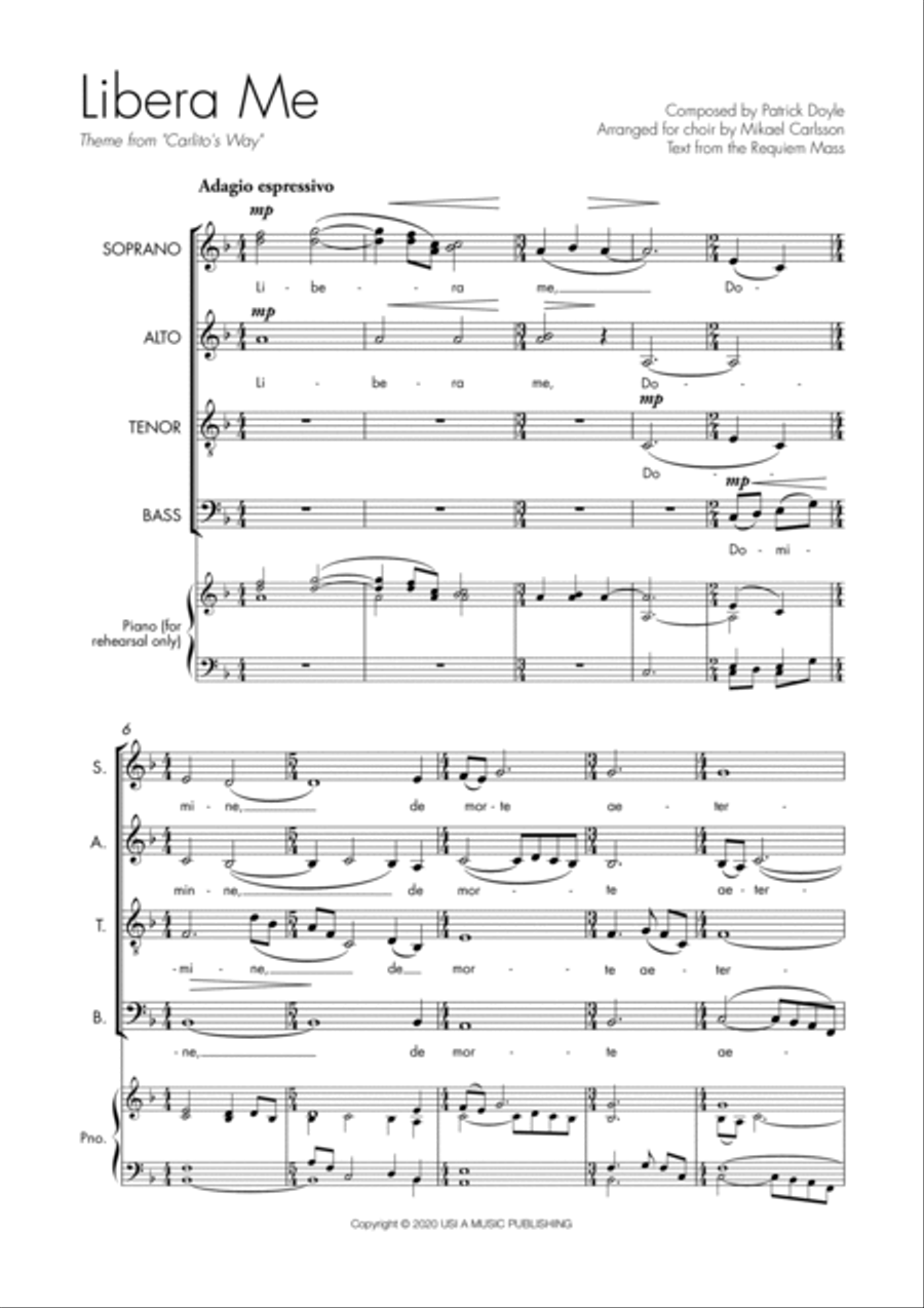 Carlito's Way 4-Part scores gallery preview page 2