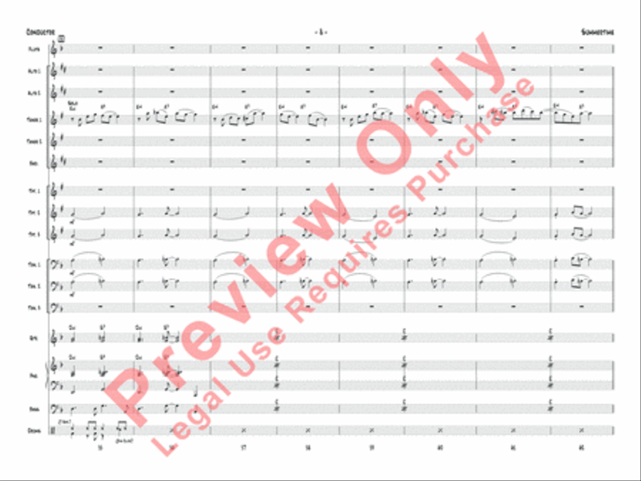 Summertime (score only) Jazz Ensemble scores gallery preview page 11