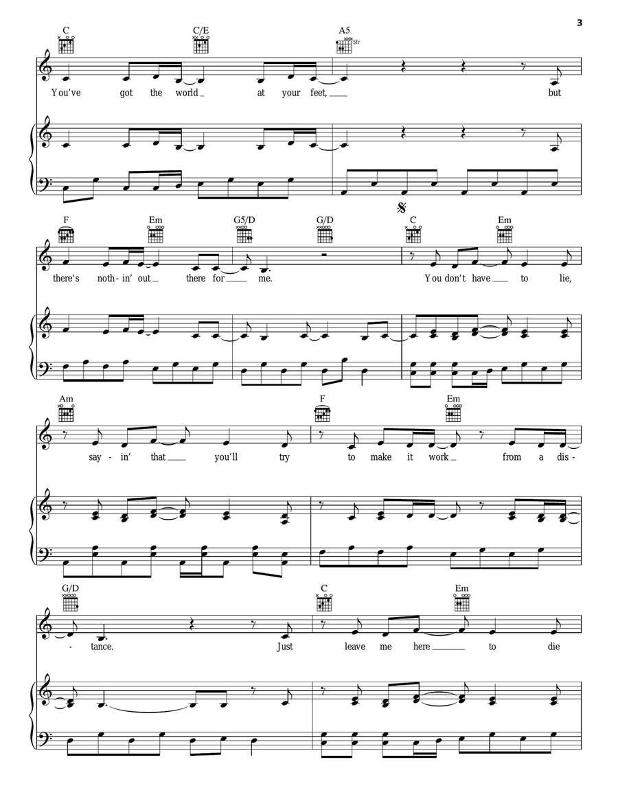 Tower (Don't Look Down) Acoustic Guitar scores gallery preview page 3