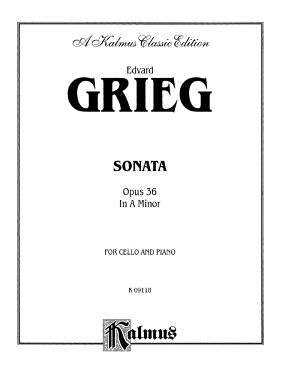 Cello Sonata in A Minor, Op. 36 Small Ensemble scores gallery preview page 2