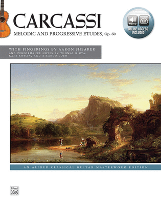 Book cover for Carcassi -- Melodic and Progressive Etudes, Op. 60