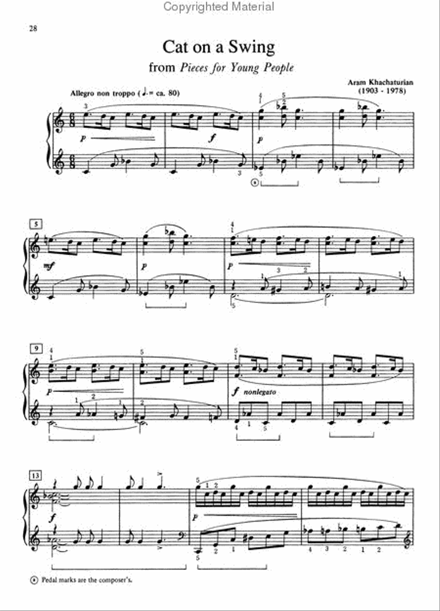 Masters of Russian Piano Music Piano Solo scores gallery preview page 5