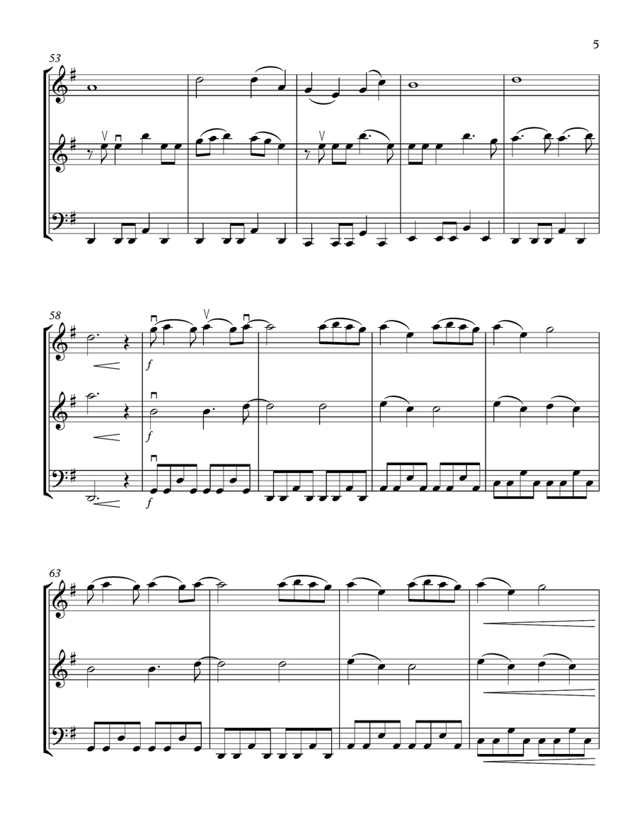Wildest Dreams String Trio scores gallery preview page 5