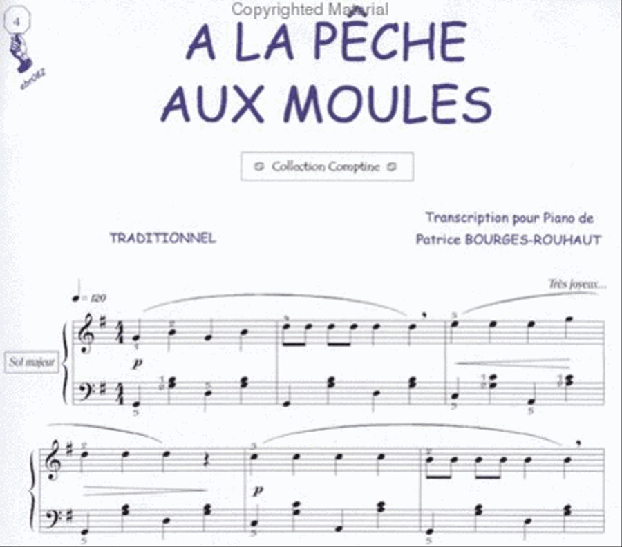 A la pêche aux moules (Comptine) Guitar Tablature scores gallery preview page 2