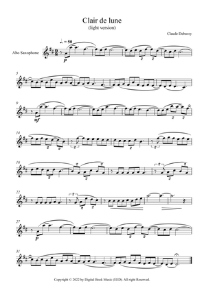Clair de lune - Claude Debussy (Alto Sax)