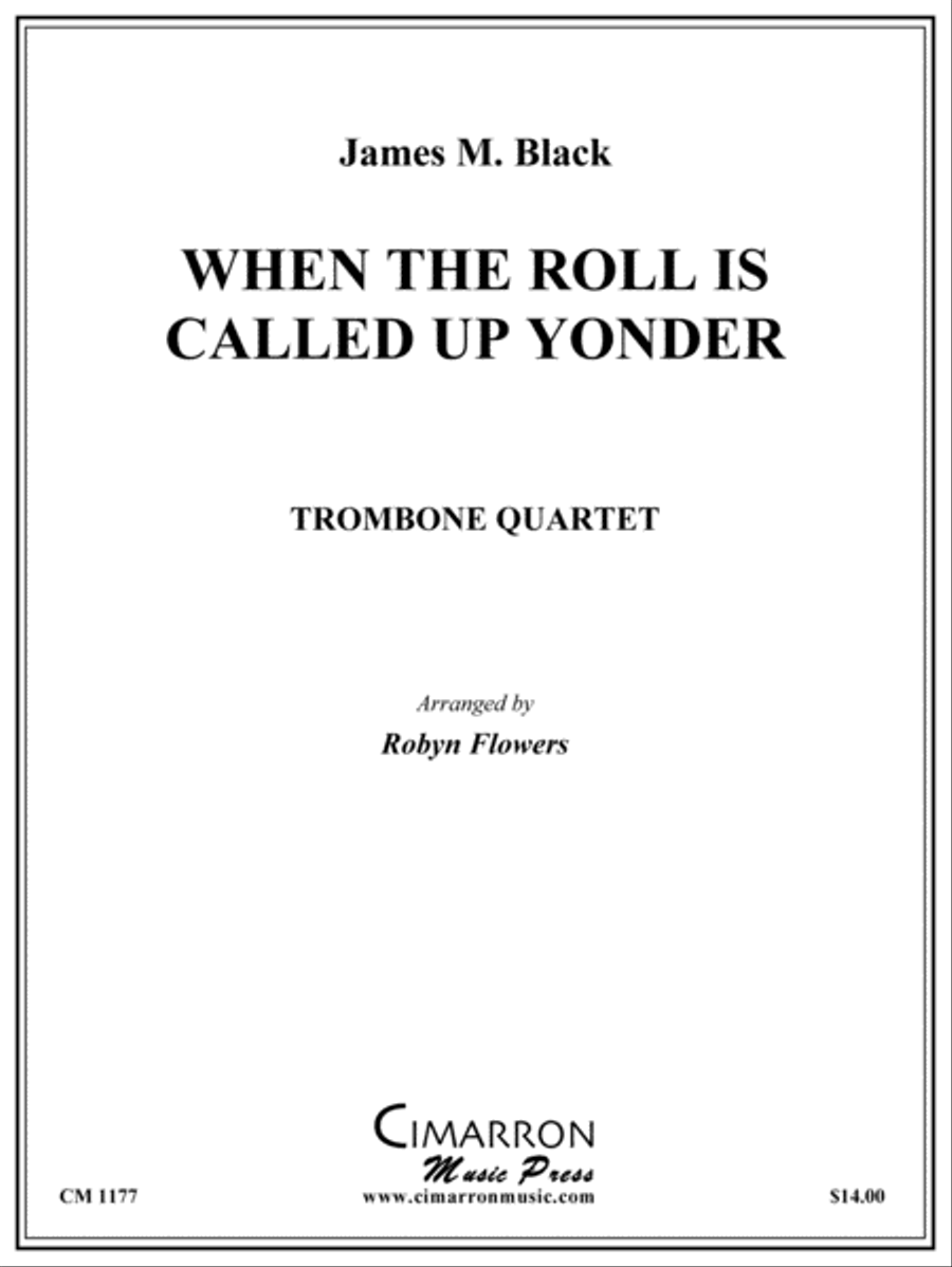 When the Roll is Called Up Yonder Trombone Quartet scores gallery preview page 1