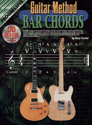 Book cover for Progressive Guitar Method Bar Chords (Book/CD/DVD)