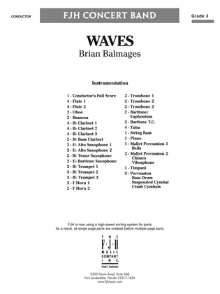 Book cover for Waves: Score