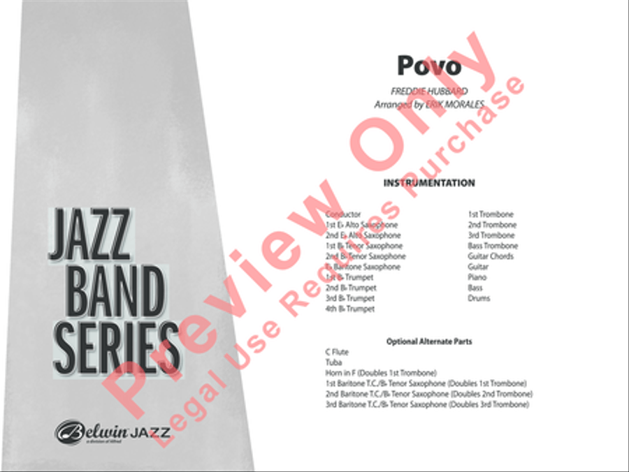 Povo Povo Jazz Ensemble scores gallery preview page 2
