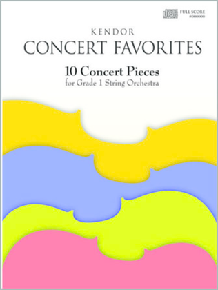 Book cover for Kendor Concert Favorites - 1st Violin