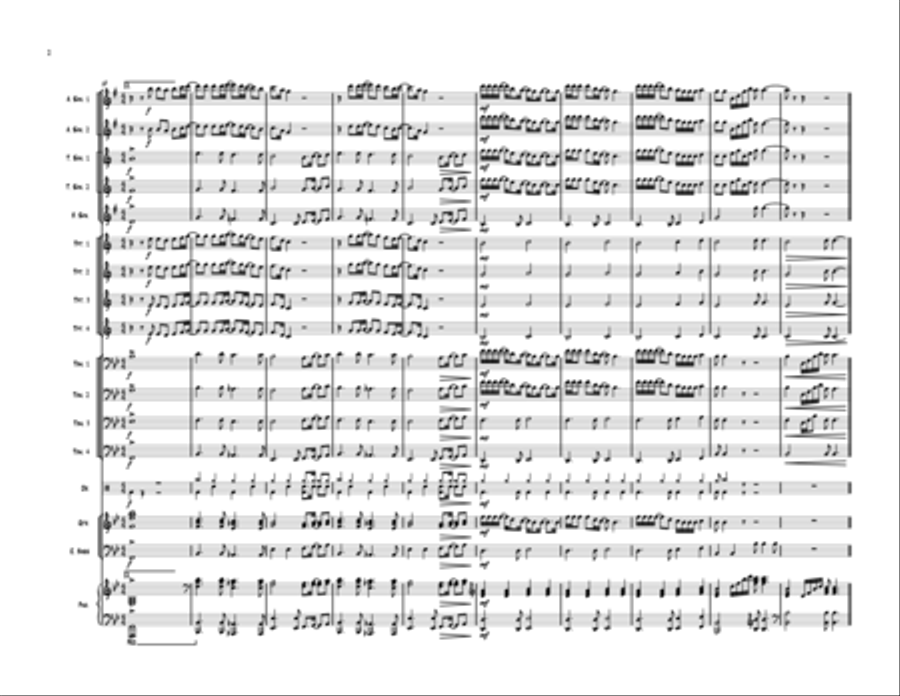 Where Everybody Knows Your Name Jazz Ensemble scores gallery preview page 2