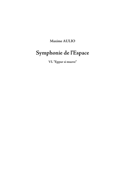 Symphonie de l Espace (Symphony of Space) - 6.Eppur si muove - CHOIR/PIANO part