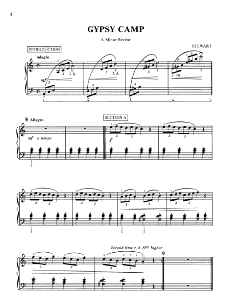 David Carr Glover Method for Piano Lessons Piano Method scores gallery preview page 4