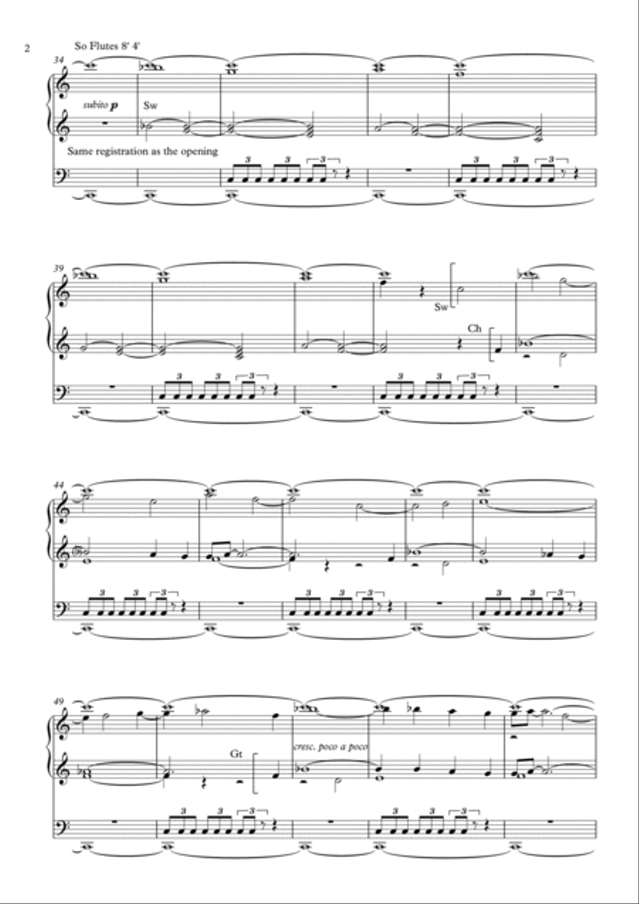 Interstellar Organ Solo scores gallery preview page 2