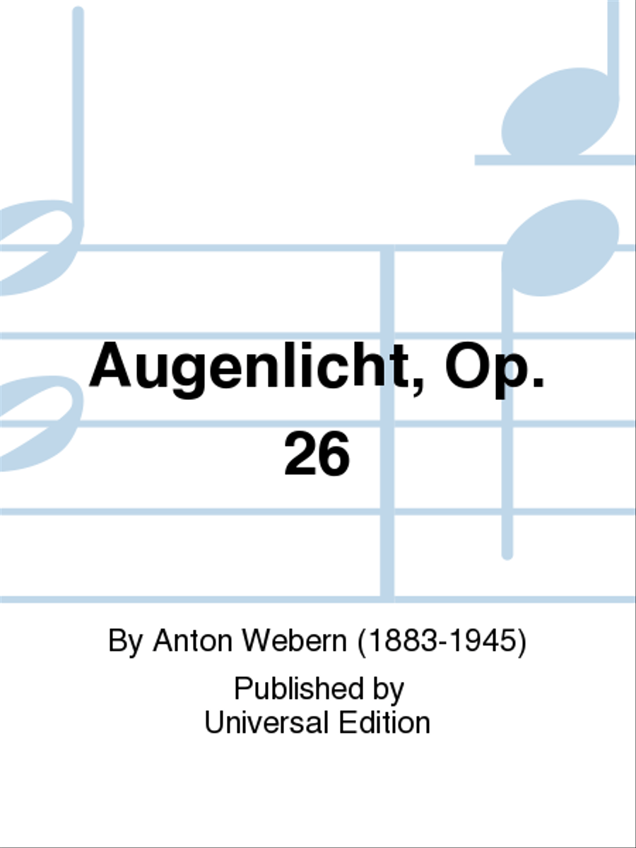 Augenlicht, Op. 26 School and Community scores gallery preview page 1