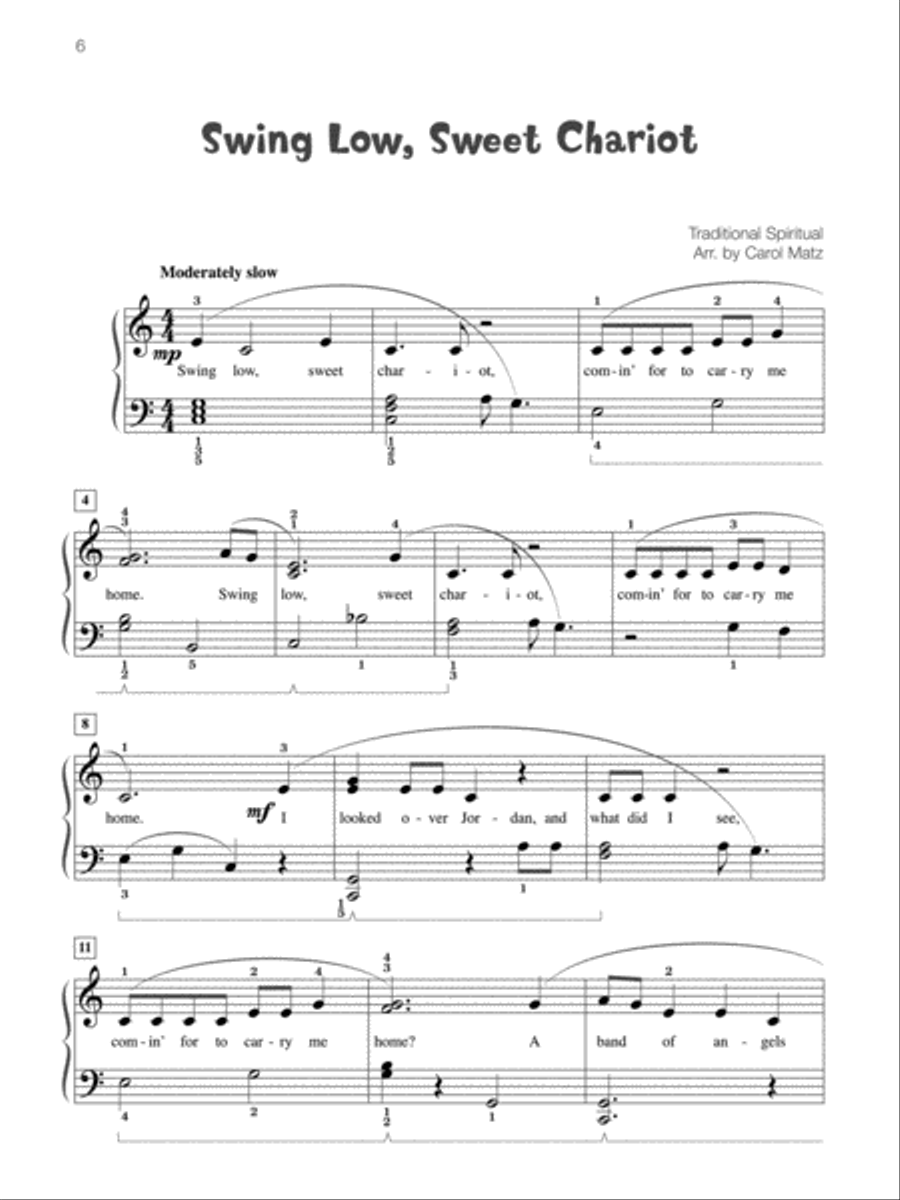 Famous & Fun Favorites, Book 4: 16 Appealing Piano Arrangements Piano Method scores gallery preview page 6