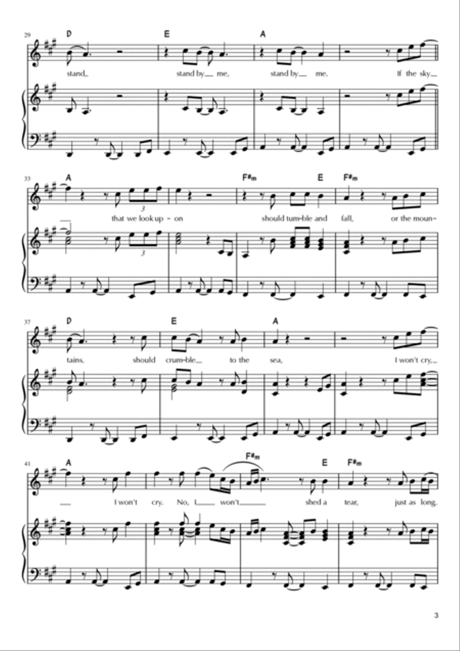 Stand By Me Voice scores gallery preview page 3