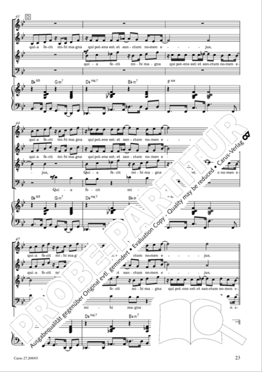 Magnificat 4-Part scores gallery preview page 24