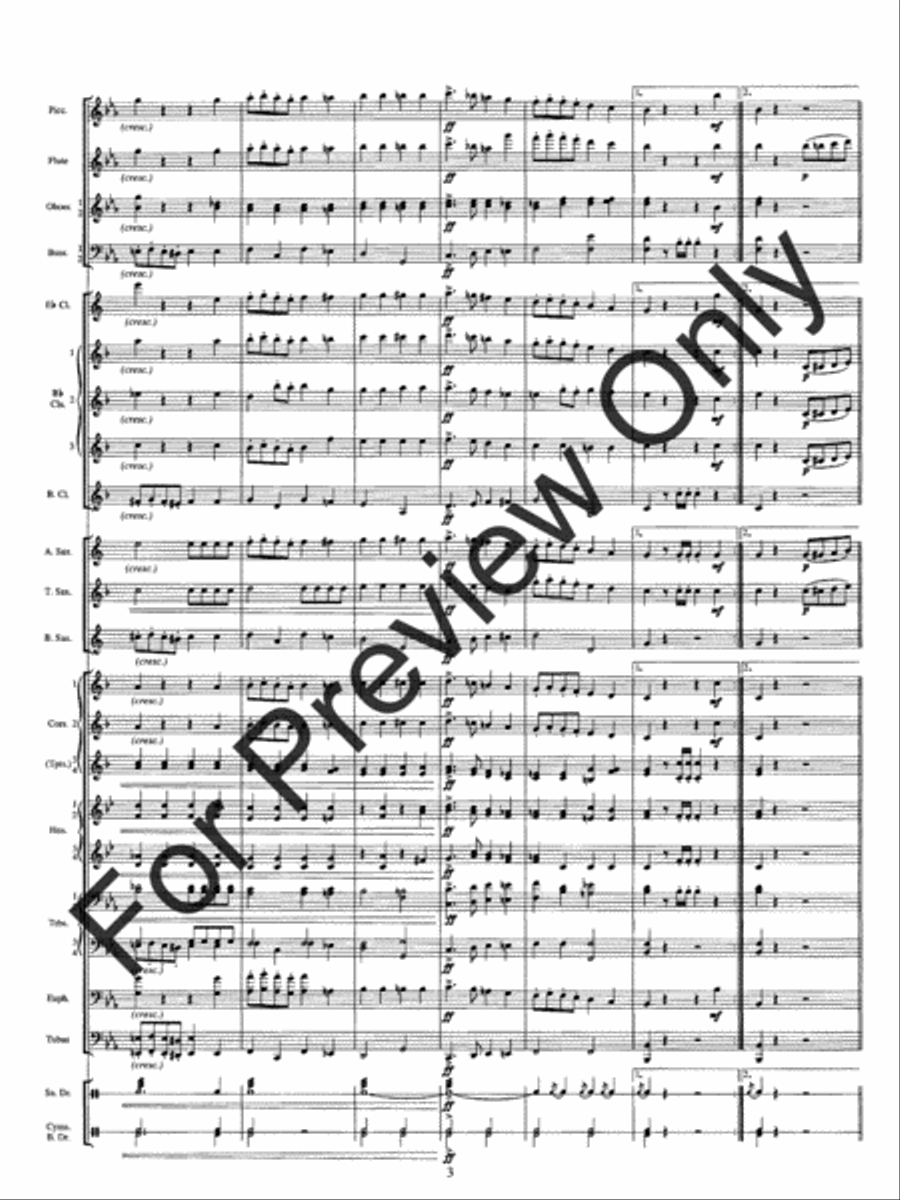 Solid Men To The Front Concert Band scores gallery preview page 7