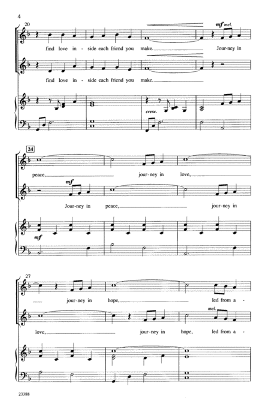 Journey in Peace Journey in Peace 2-Part scores gallery preview page 5