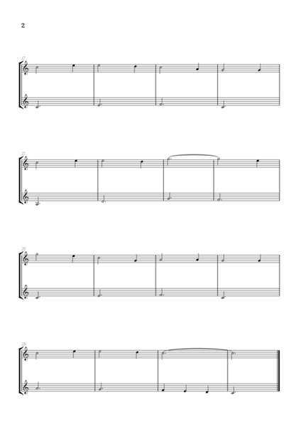 Amazing Grace • super easy acoustic guitar duet sheet music image number null