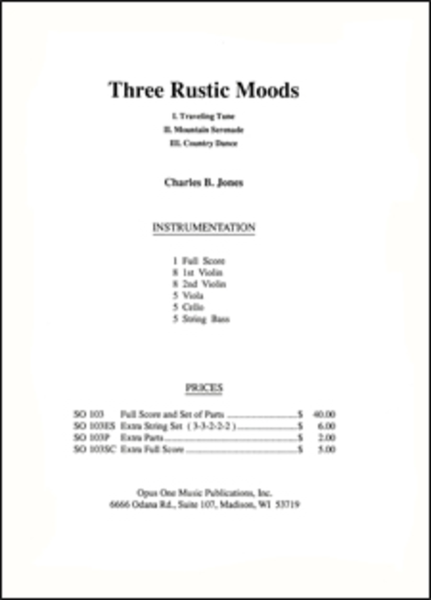Three Rustic Moods - Score