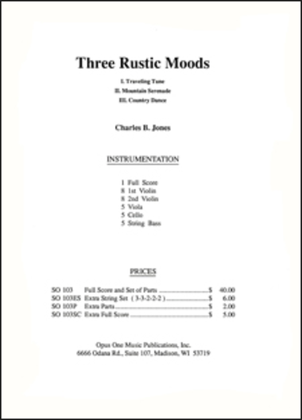 Three Rustic Moods - Score
