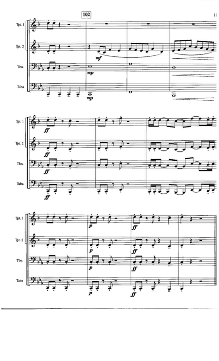 The Second Phase Brass Quartet scores gallery preview page 10